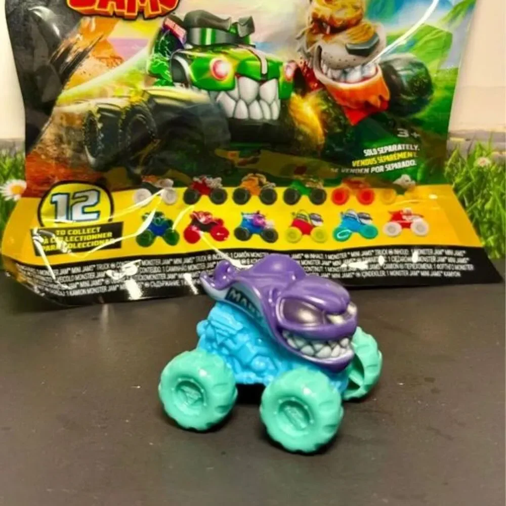 2026 Monster Jam Mini Jams 1:87 Series 22 Monster Manta #495 Teal Tires